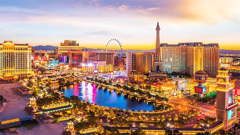 Las Vegas Strip at Sunset