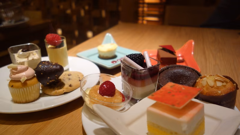 Dessert spread at a Las Vegas buffet