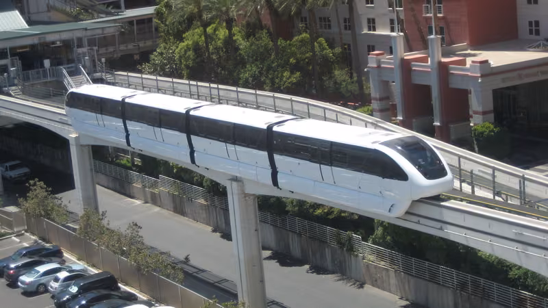 Las Vegas Monorail on the Strip